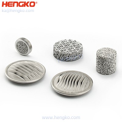 small sintered stainless steel mesh disc filter for use on inkjet Printers