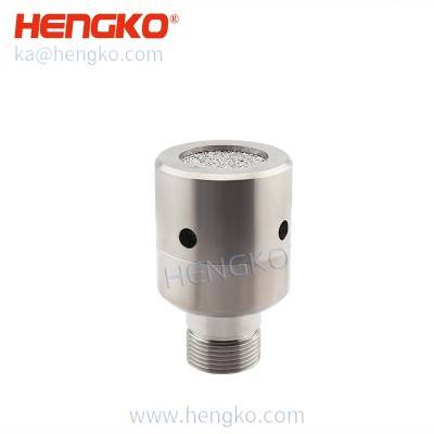 Sintered 316L stainless steel porous protective filter housing CO2 carbon dioxide gas sensor probe para sa acetylene gas detector