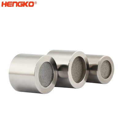 Custom Gas Sensor skyddskåpor med sintrad pulvermetall filterskiva i rostfritt stål