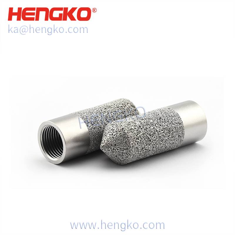 Máy đo độ ẩm cầm tay giá thấp nhất - Vỏ cảm biến độ ẩm xốp thiêu kết bằng thép không gỉ HK94MBN cho máy phát cảm biến nhiệt độ và độ ẩm nhà kính – HENGKO
