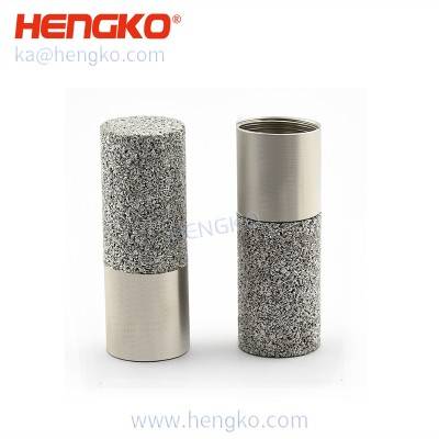 HK64MDNL filetage M8 * 1.25 métal fritté en acier inoxydable étanche boîtier de sonde de capteur de température et d'humidité relative