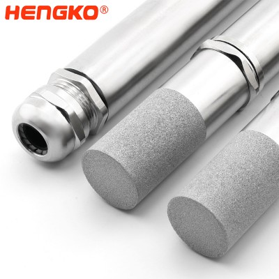 Stainless Steel Probe Filter Housing Temperature Humidity Logger for One Body forming Seamless Butt Joint