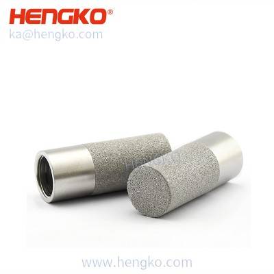 HK45MEU स्टेनलेस स्टील sintered सेन्सर प्रोब हाउसिंग 4-20mA तापमान र आर्द्रता सेन्सरको लागि प्रयोग गरियो
