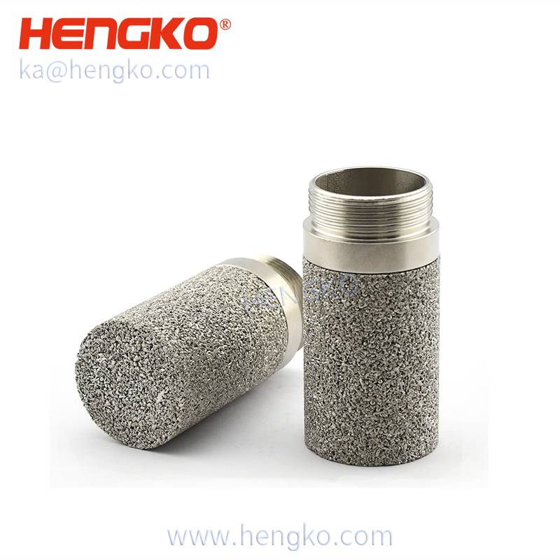 Température et humidité les plus vendues Rs485 - HK104MCU Acier inoxydable poreux fritté Capteur de température et d'humidité étanche Coque de sonde 20 mm * 1 mm utilisée pour serre - HENGKO