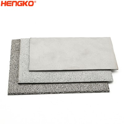 304 316 316L SS porous metal filter sheet gas diffusion layers 60mm x60mm x 2.5mm thickness 100micron for MEAs