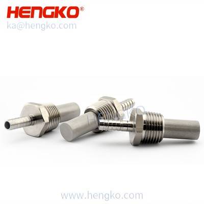 SFH02 2 Micron sintered stainless steel inline oxygenation diffusion aeration stone 1/2” NPT nga may 1/4” barb