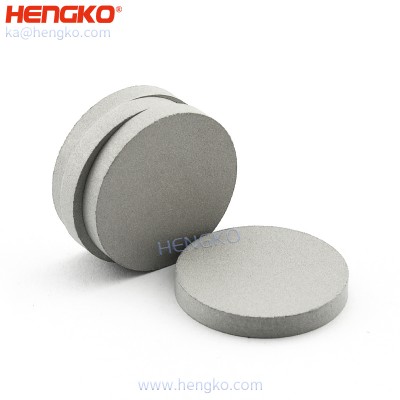Saķepināts 0,2-120 mikronu 316L nerūsējošā tērauda metāla pulvera filtra disks