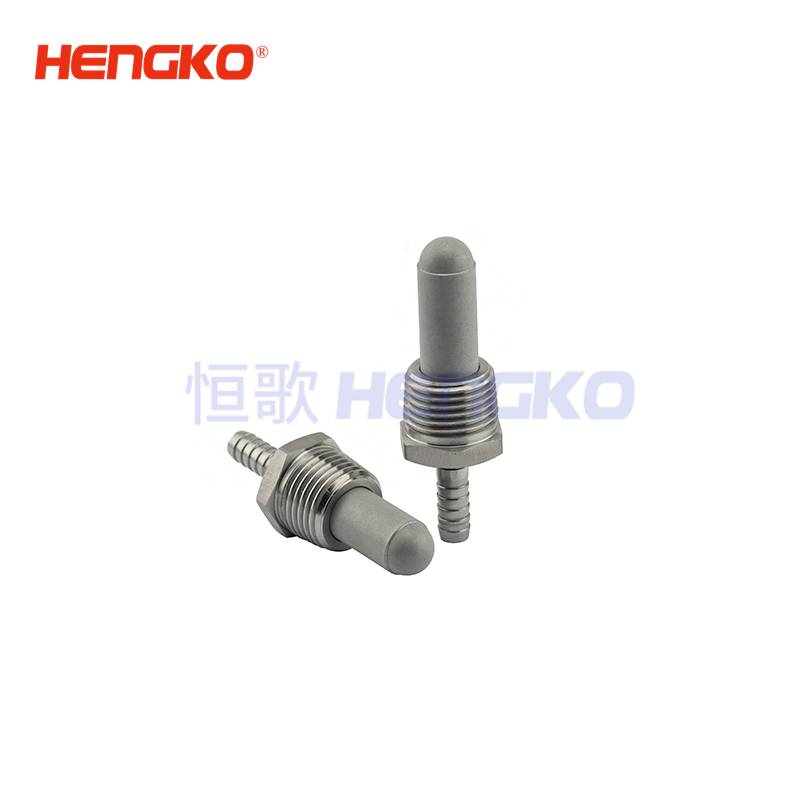 OEM/ODM Factory 10 Micron Diffusion Stone – SFB04 Medical Grade 1/8” Barb Ozone diffuser stainless steel micron diffusion maa – HENGKO