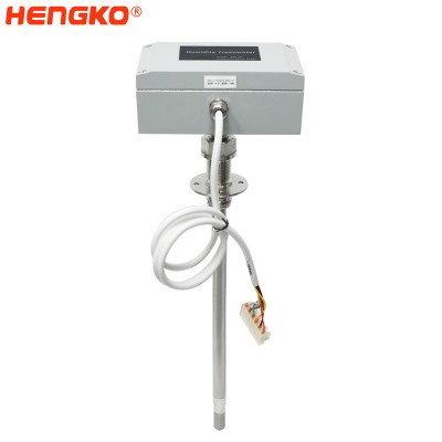 HT402-B Kanal Héichtemperatur Fiichtegkeet Sender Sensoren Heavy Duty Sender fir Industrieanwendungen bis 200°C