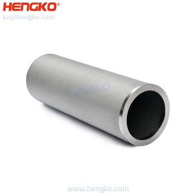 Cartucho de filtro de malla de alambre de acero inoxidable sinterizado 316l resistente a alta presión