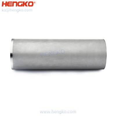 Customized 1 15 40 70 100 Microns Cylindrical Sintered Metal Stainless Steel 316L Porous Powder Filter Elements