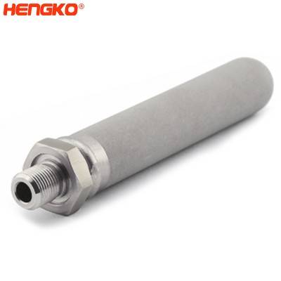 5 10 micron bakin karfe 316L sintered filter cartridge/cylinder
