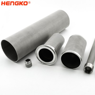 316L Stainless Steel Porous Metal Media 1/4" နှင့် 1/2" Face Seal Gasket Filter