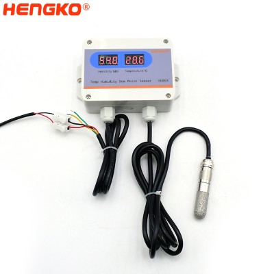 RS485 HG803 High Accuracy Duct Mount Dew Point Temperature and Humidity Transmitter with Display