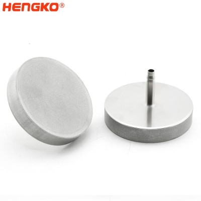 HENGKO բարձր մաքրության ծակոտկեն մետաղական խցիկի դիֆուզորների քար՝ բարձր մաքրության գազի ֆիլտրման համար կիսահաղորդչին