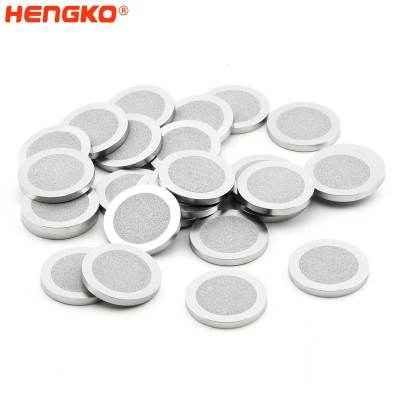 Sintered porous metal filter disc 20 micron for Gas purification and analysis