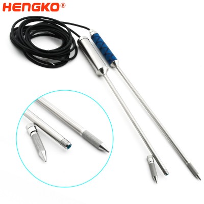 HENGKO ہینڈ ہیلڈ HT-608 d ڈیجیٹل نمی اور درجہ حرارت میٹر، اسپاٹ چیکنگ اور فوری معائنہ کے لیے ڈیٹا لاگر
