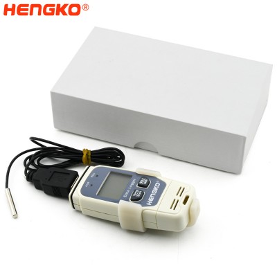 USB LCD Display Digital Temperature Data Logger 65000 Points, Reusable Temperature Recorder Capacity Software for Window