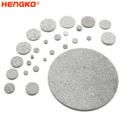 Custom-Himoa nga microns sintered porous stainless steel metal 316L filter disc nga gigamit alang sa industriya pagsala