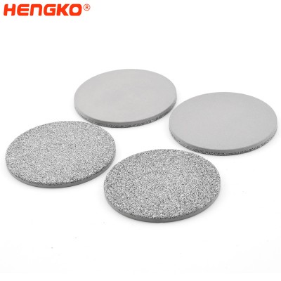 ຜະລິດຂາຍແລະລາຄາໂຮງງານ 0.2 0.5 2 5 10 15 20 40 60 90 100 micron porosity sintered powder 316L stainless steel filter disc use for gas liquid filtration
