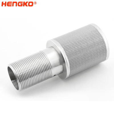 5 40 micron sintered stainless steel porous metal fuel oil/air/dust filter wire mesh cartridge
