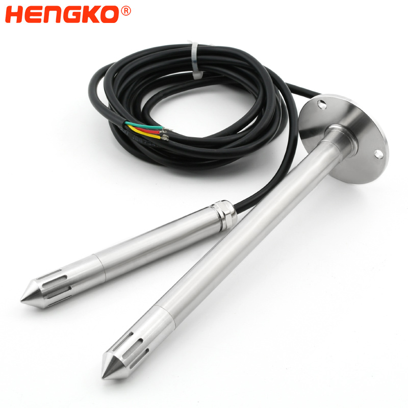 Good Quality Humidity Sensor -
 temperature and relative humidity sensor probe with stainless steel extension tube and waterproof cable gland( φ5 cable) for environmental chambers – HENGKO