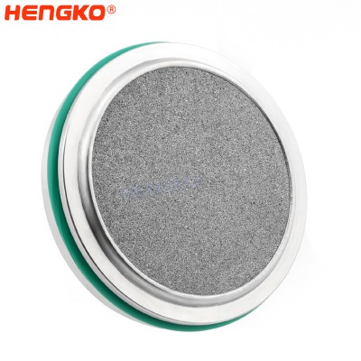Sintered Steel Sanitary Tri Clamp Filter Disc with Viton O-Ring frit Gasket for Precision Equipment (CBD extracts)
