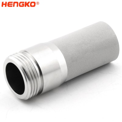 Sintered Porous Metal Filter Cylindrical Element para sa Full-Cale Process Filters