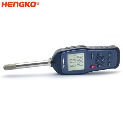 स्पॉट-चेकिंग ऍप्लिकेशन्ससाठी हँडहेल्ड हायग्रोमीटर आर्द्रता आणि तापमान मीटर HK-J8A103