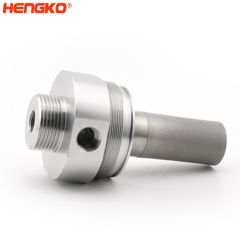 Filtre de cartutx sinteritzat - Filtre d'entorn dur d'acer inoxidable (filtre de metall porós sinteritzat de rosca mascle) per a processament i envasat d'aliments - HENGKO