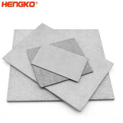 Hojas/placas de metal de filtro sinterizado poroso de acero inoxidable 316L de micrones resistentes a la corrosión para la industria química y farmacéutica