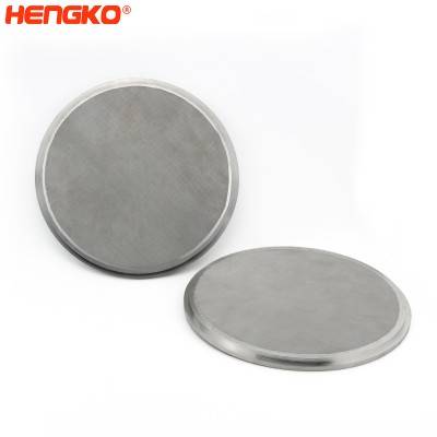 Easy Clean Micron Porous SUS Sintered 316L STAINLESS Steel Inline Metal Sheet Plate Round Filter