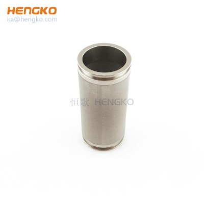 Hindi kinakalawang na asero 304 316l sintered metal porous cylinder filter