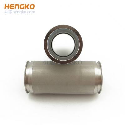 Filtros de cilindro poroso de metal sinterizado de aço inoxidável 304 316l