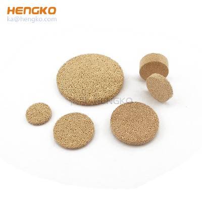 sintered metal filter discs for wastewater treatment, 5 20 micron 304 316L aerea ferro immaculata