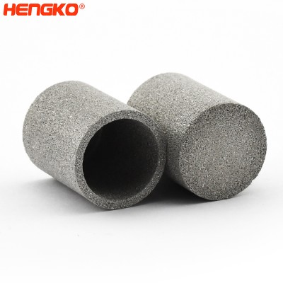 Filtros de aire de tazas metálicas de acero inoxidable 316L poroso sinterizado de 0,5 5 20 60 micrones para distribución de gas en lecho fluidizado