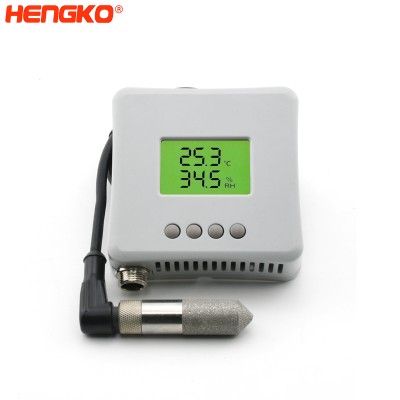 Transmetteur de température et d'humidité relative à distance HT-802P avec protection de sonde d'humidité poreuse pour serre