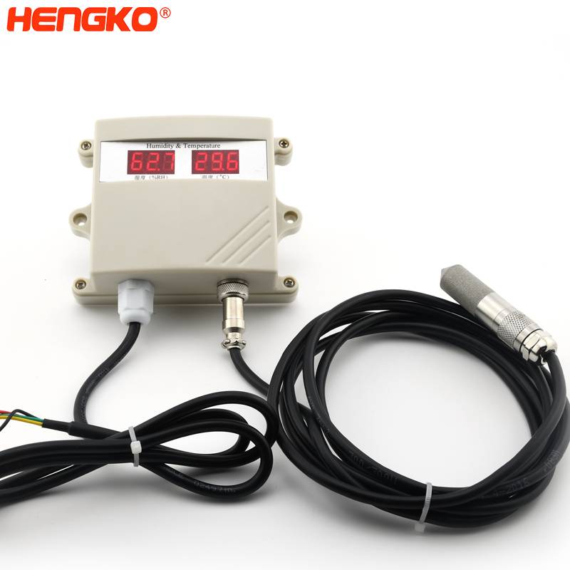 Sensori dixhital i lagështisë - IP65 (0~100)% RHT transmetues industrial i lagështisë relative dhe sensorit të temperaturës për industrinë e letrës - HENGKO
