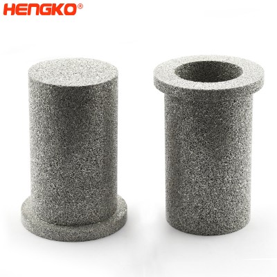 Sintered logam stainless steel 60-90 microns pompa hidrolik bentuk unsur cup filter