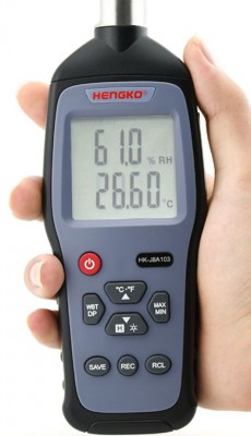 Kädessä pidettävä kosteus- ja lämpötilamittarin kosteusmittari HG970 anturin vaihto