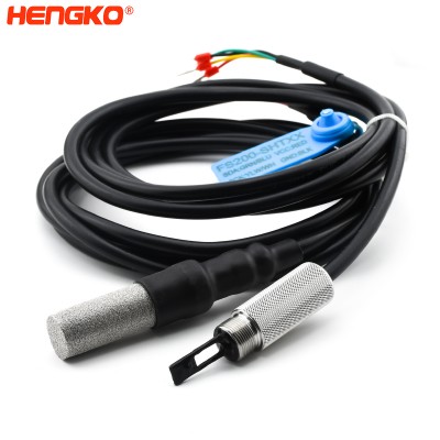 High Accuracy Low Consumption I2C Interface Temperature & Humidity relative Sensor Probe with heat shrink tube for environmental measurement