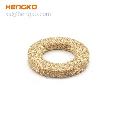 فیلتر حلقه ای پودر برنز فلزی برنجی متخلخل 3-90 میکرون برای کاربردهای صنعتی و شیمیایی