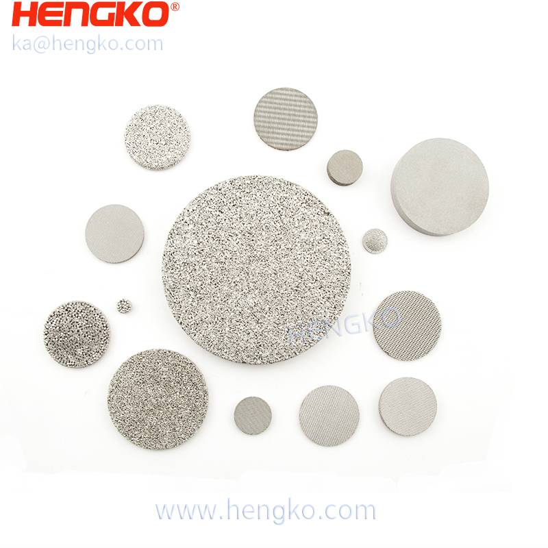 Disc de filtre de preu de fàbrica: filtres espiratoris mèdics d'entrada del ventilador filtre de bacteris inspiratoris filtre d'acer inoxidable - HENGKO