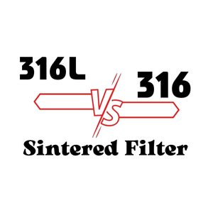 316L v primerjavi z nerjavečim jeklom 316, kateri je boljši za sintrani filter?