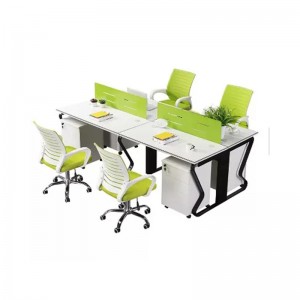 HG-B01-D26 4 work station partition desk steel office furniture office desk