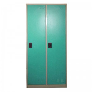 HG-020N Metal Two Door Locker For School Office Use Customized Steel Storage Cabinet