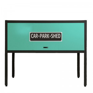 HG-CWG-10 Garage Locker Steel Storage Cabinet Over Car Bonnet Parking Space Locker Black/Blue/Green/Brown Door Optional