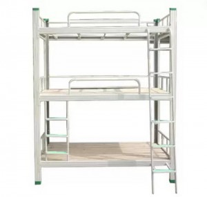 HG-55 Three Layers Of The Bed Metal Bunk Bed Students Bed Frame Dormitory Bed Bedroom School Furniture