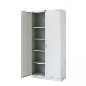 HG-008 Swing Door Metal Filing Cabinet Knock Down Configuration With Aluminium Alloy Recessed Handle