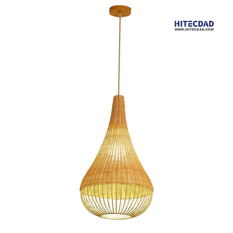 Креативна ретро хотелска светла од бамбуса за опремање дома